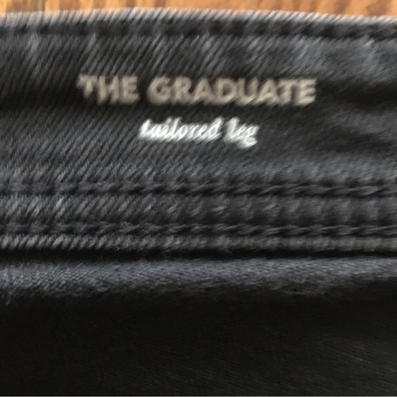 AG Adriano Goldschmied the Graduate Tailored Leg Mens Black Jeans 36/29 - Picture 8 of 12